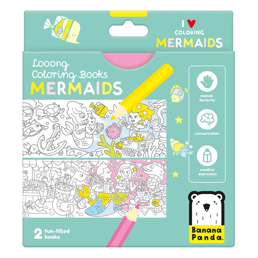 Livros de colorir +4 anos - Sereias