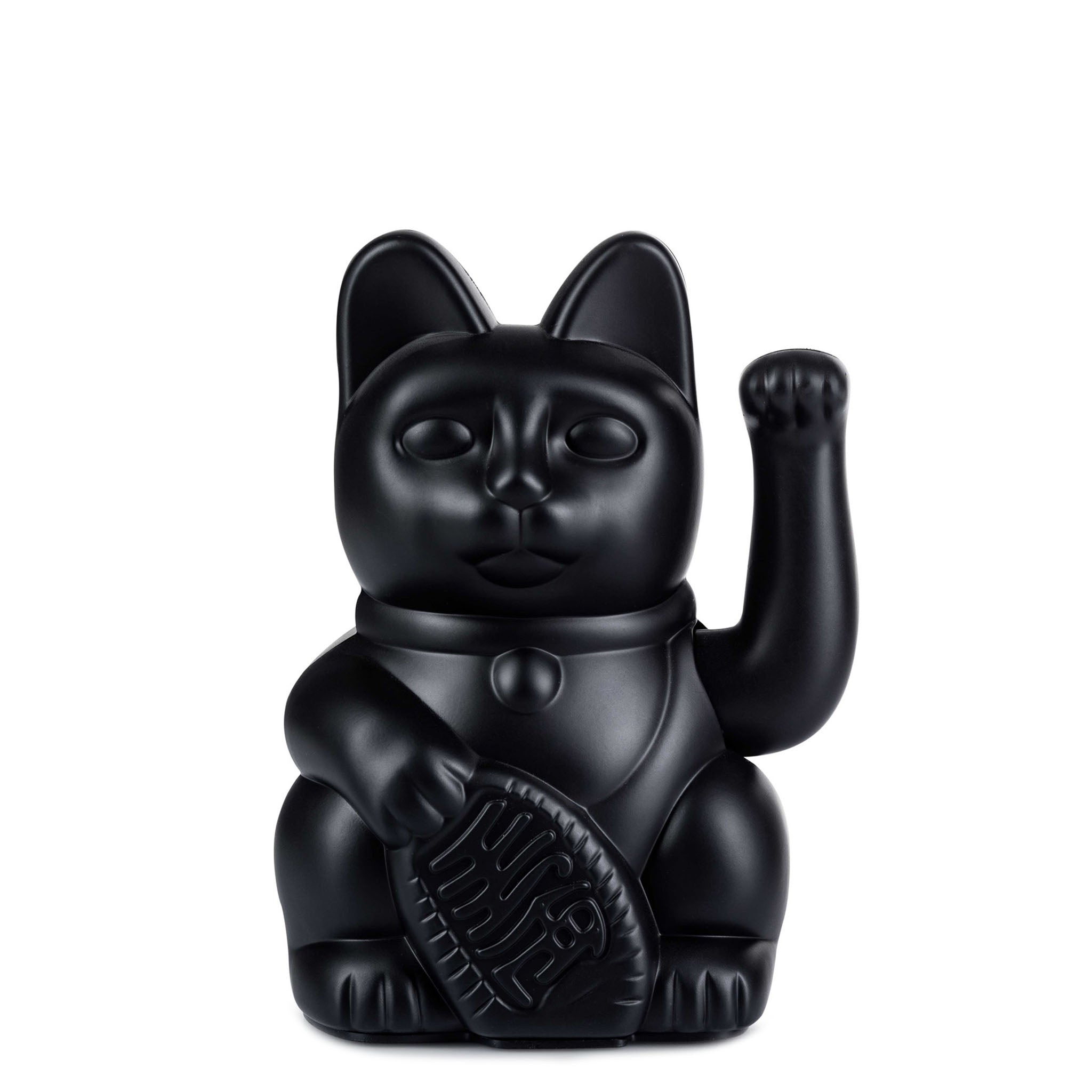 Maneki Neko - Gato da Sorte Preto - elegância e tranquilidade