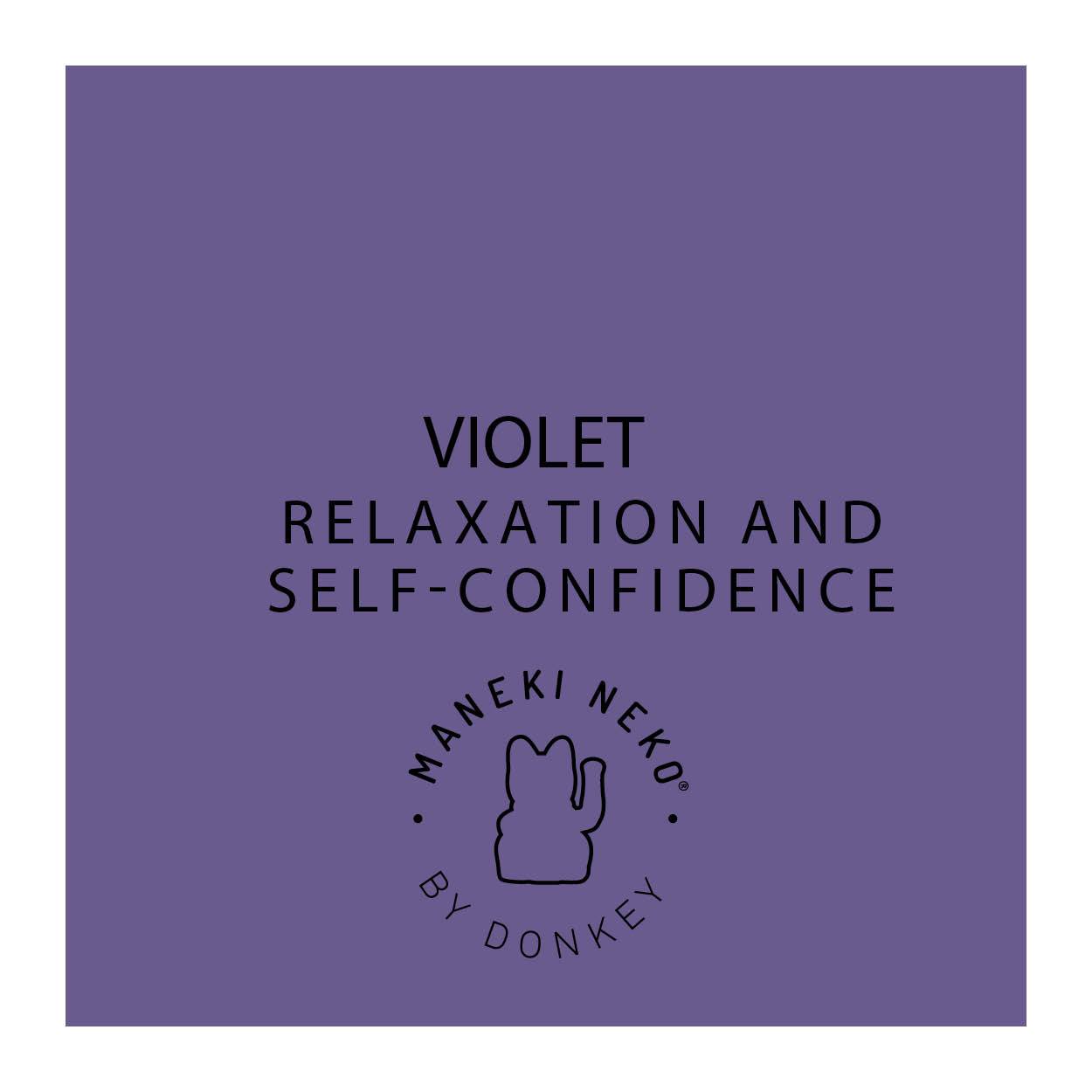 Maneki Neko - Gato da Sorte Violeta - relaxamento e auto-confiança - Image 4
