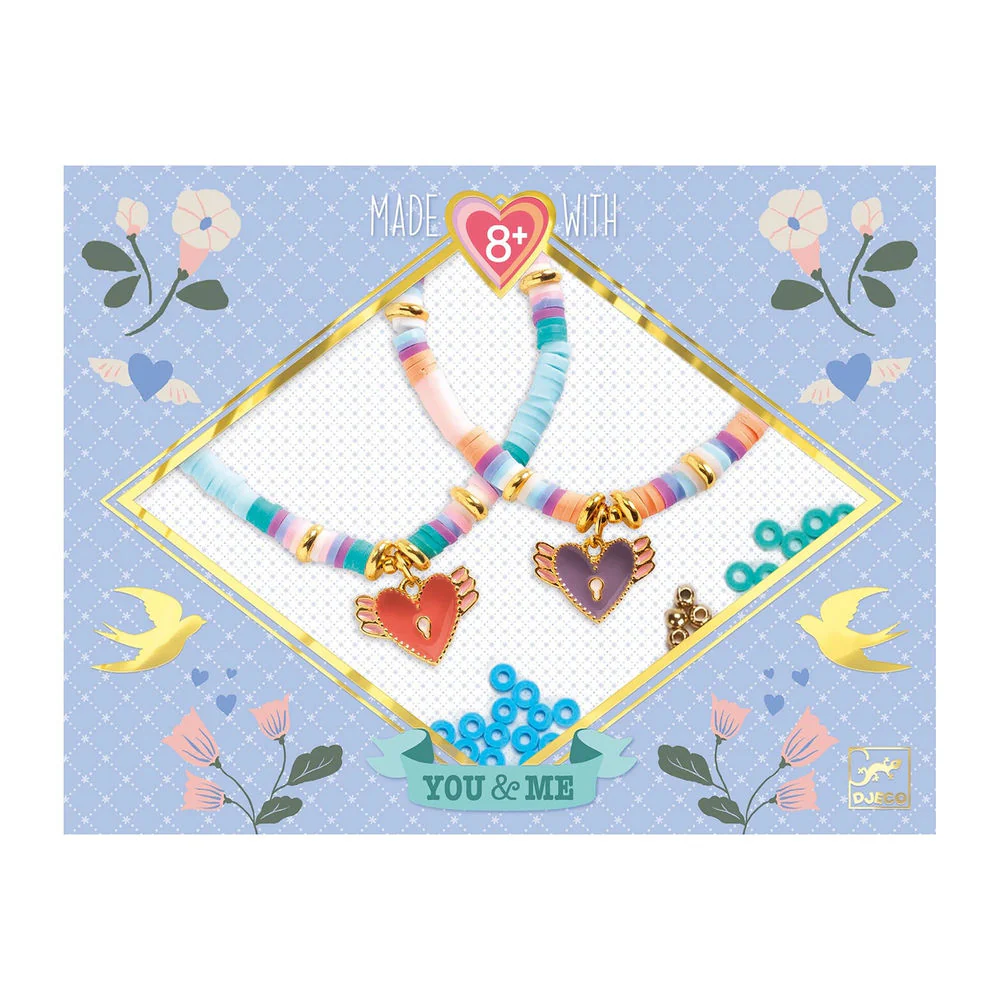 Coração Heishi - constrói 2 pulseiras
