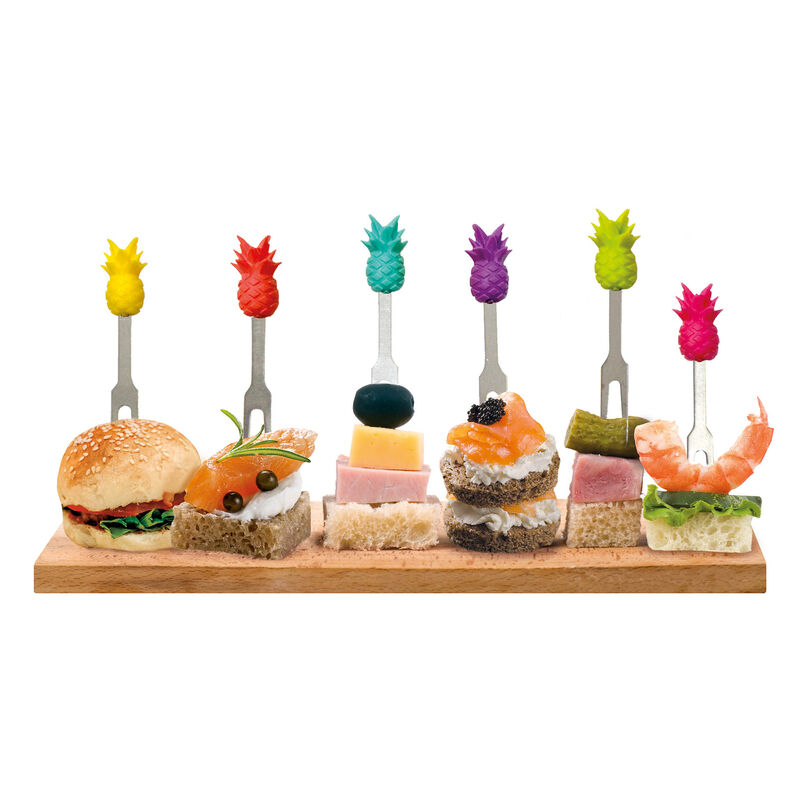 Conjunto 6 garfos para aperitivo - Ananás - Image 2