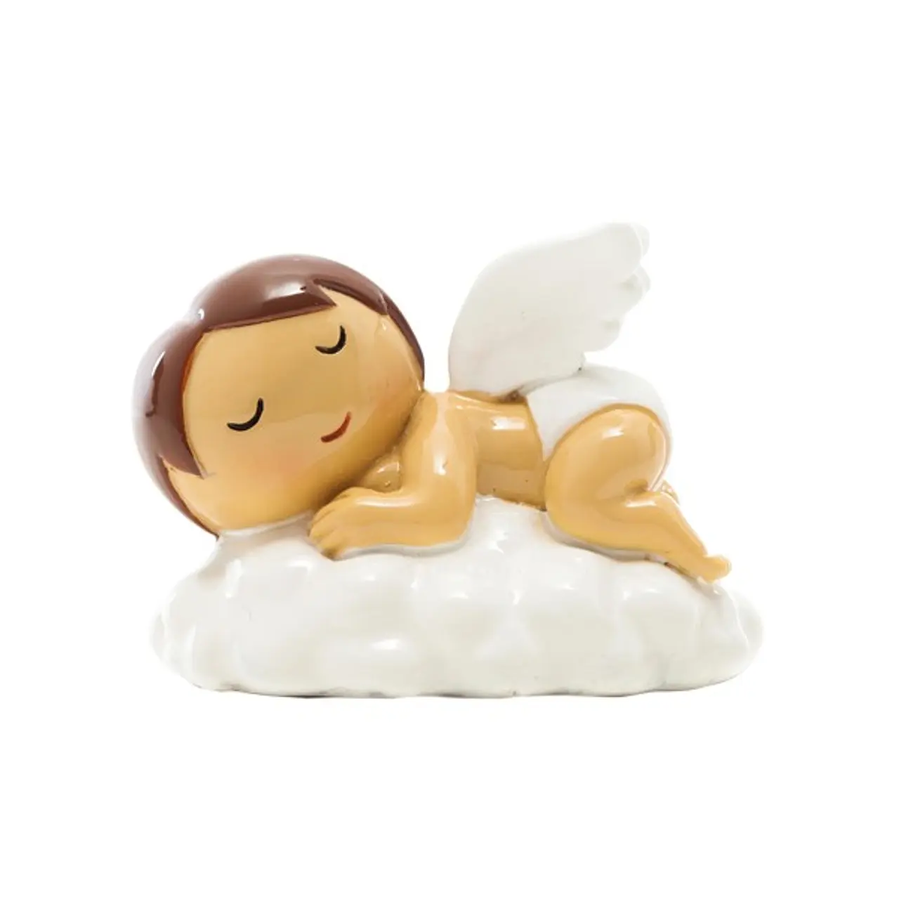 Anjo protetor deitado na nuvem