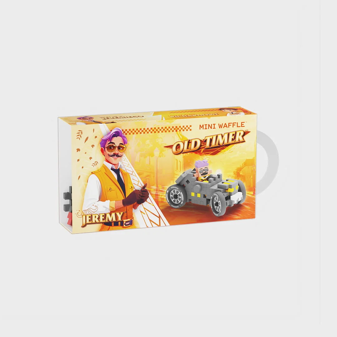 Marioinex Mini Waffle - Carro de corrida antigo Jeremy 50 pcs