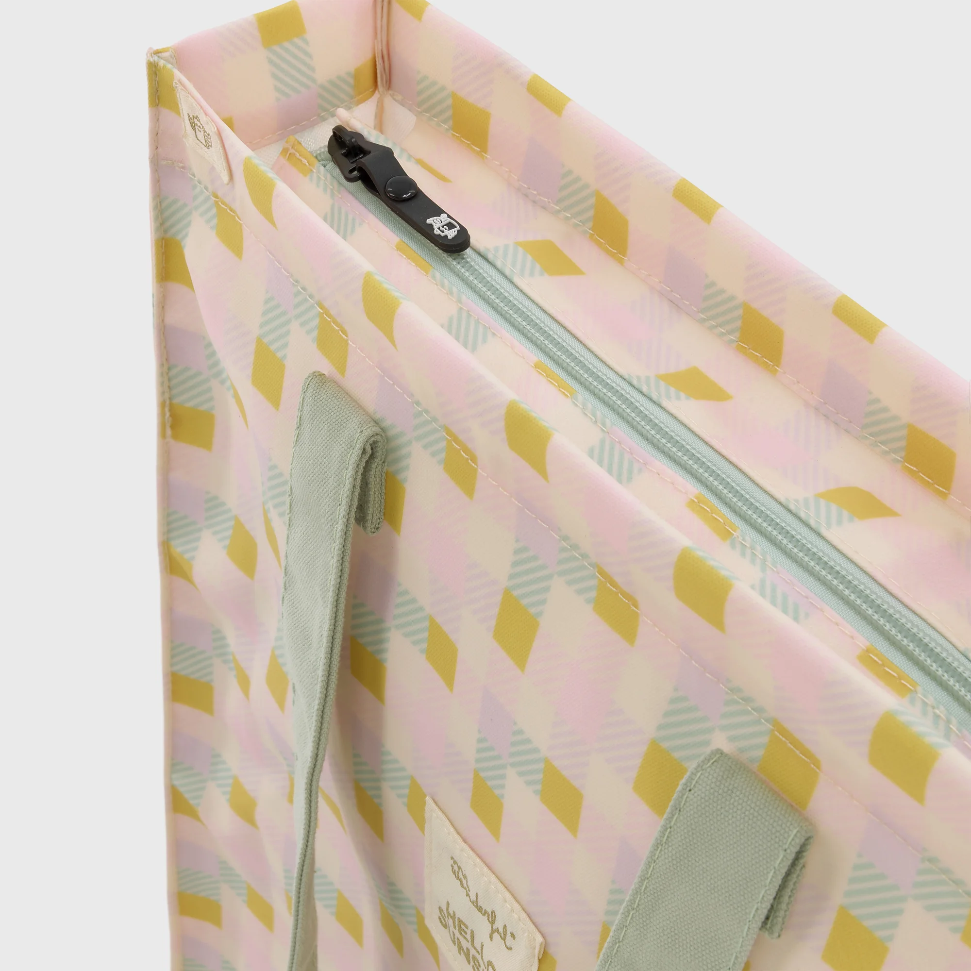 Tote Bag Hello Sunshine - Quadrados Coloridos