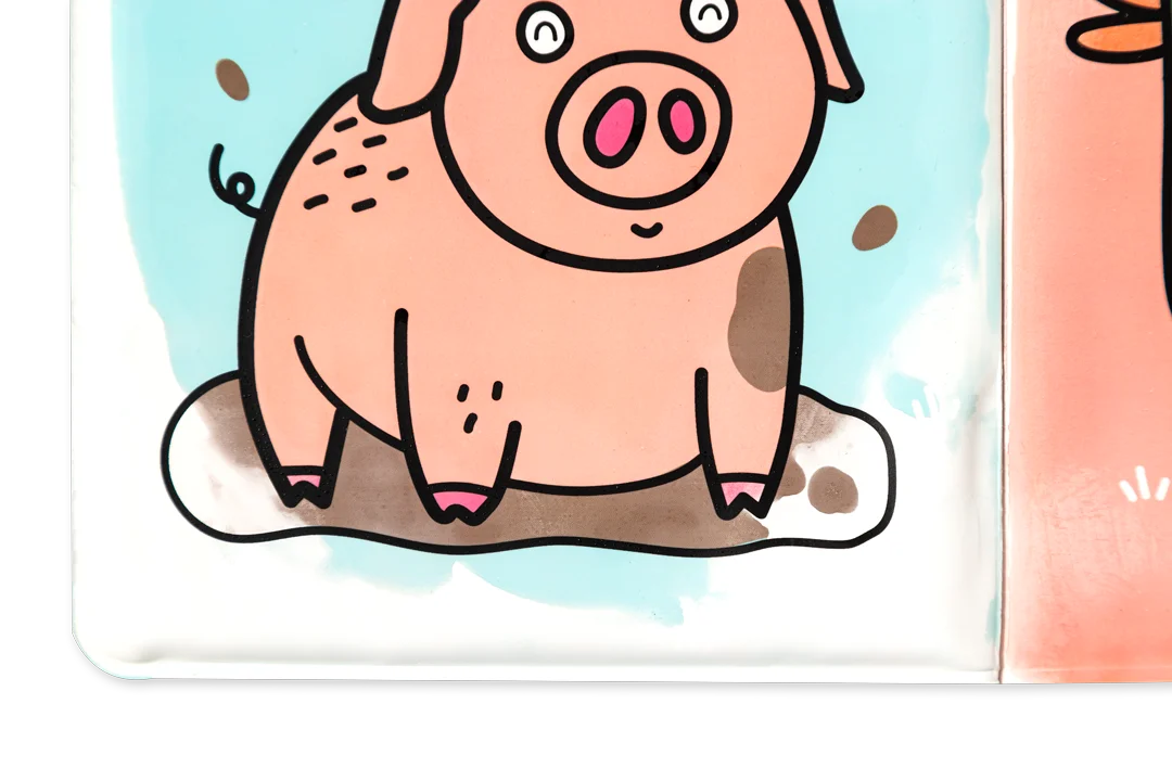 livro de banho que muda de cor