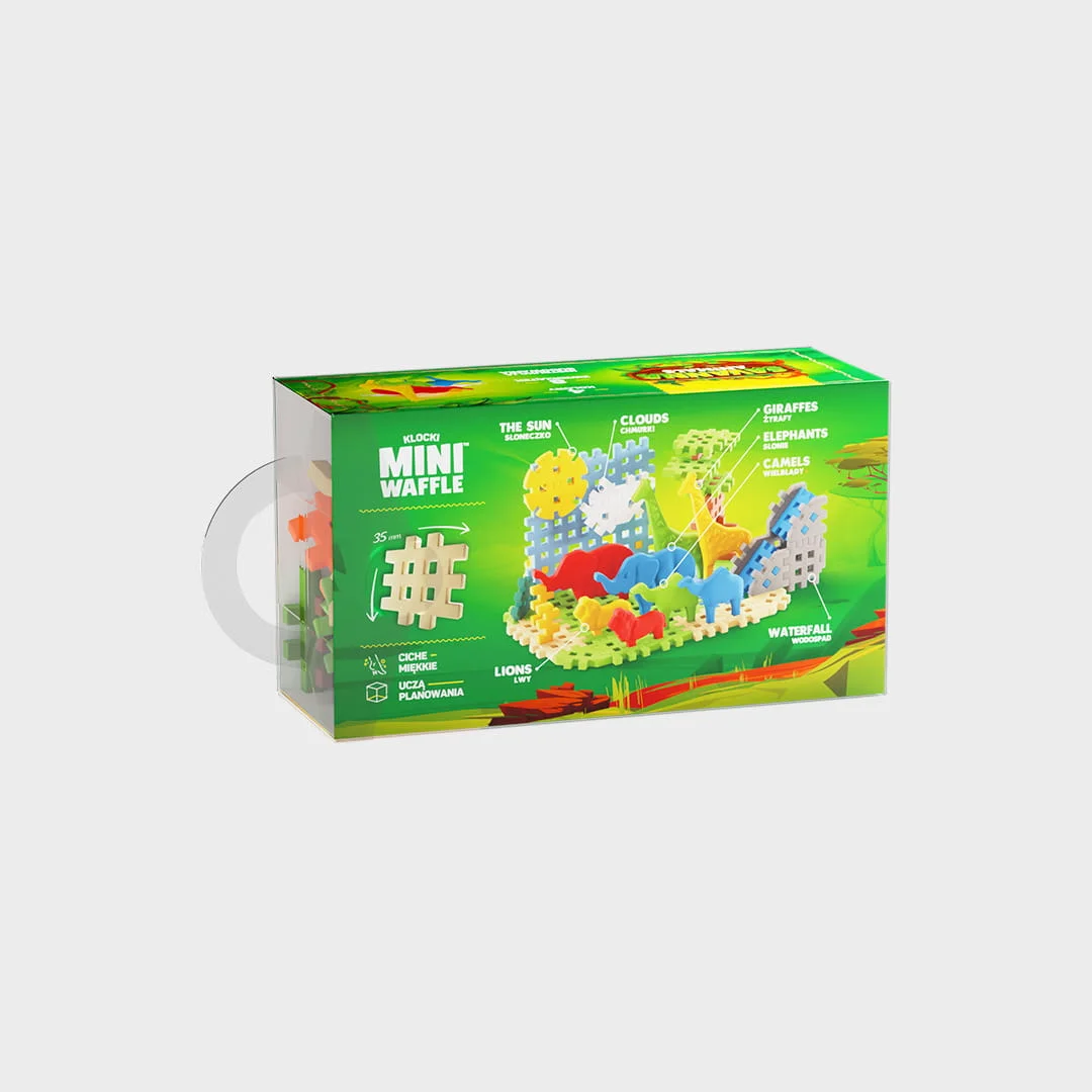 Marioinex Mini Waffle - Animais da Savana 50 pcs - Image 3