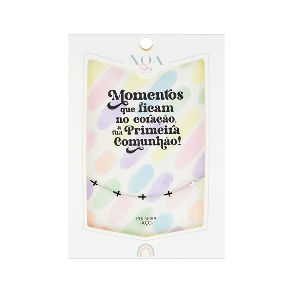 NOA Comunhões colares e pulseiras aço