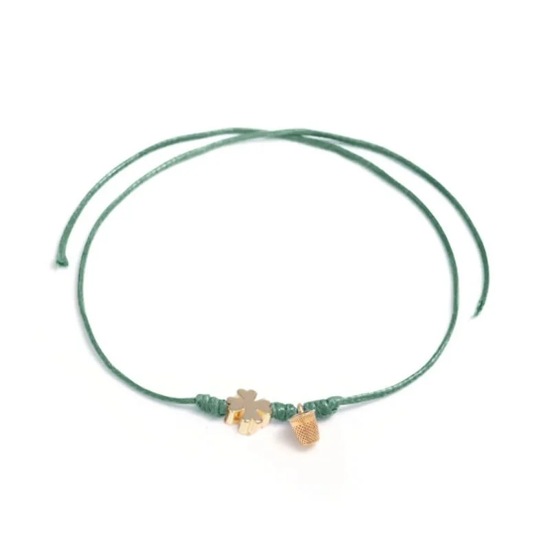 Pulseira O Fio Mágico-trevo-coroa-coracao-estrela