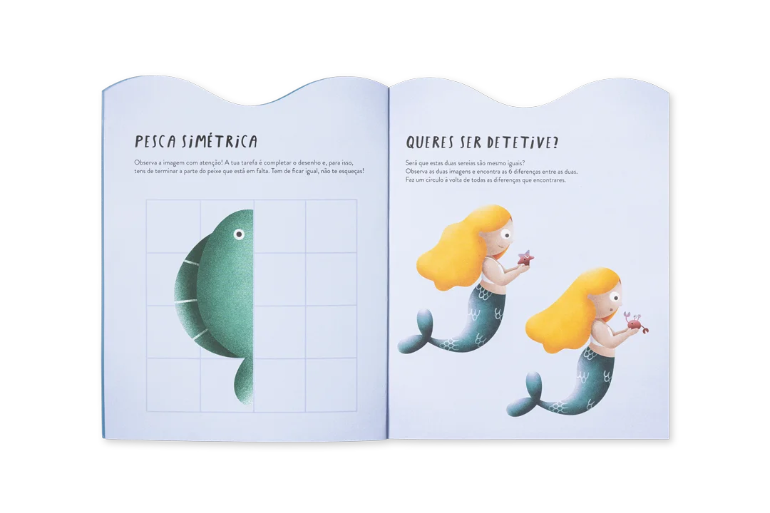 Livro atividades Autocolantes Sereias