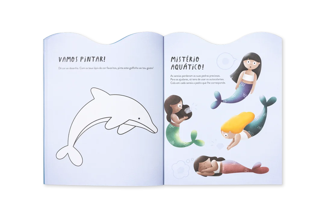 Livro atividades Autocolantes Sereias