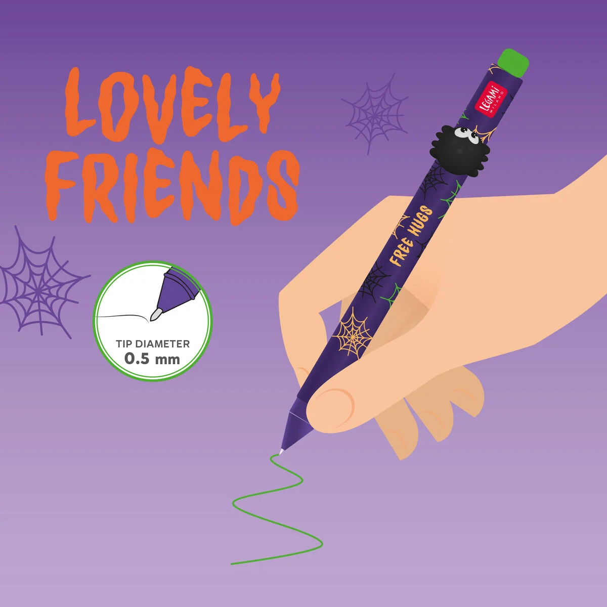 Caneta Lovely Friends Halloween Legami