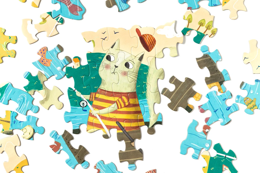 O Gato Pescador Livro + Puzzle Edicare