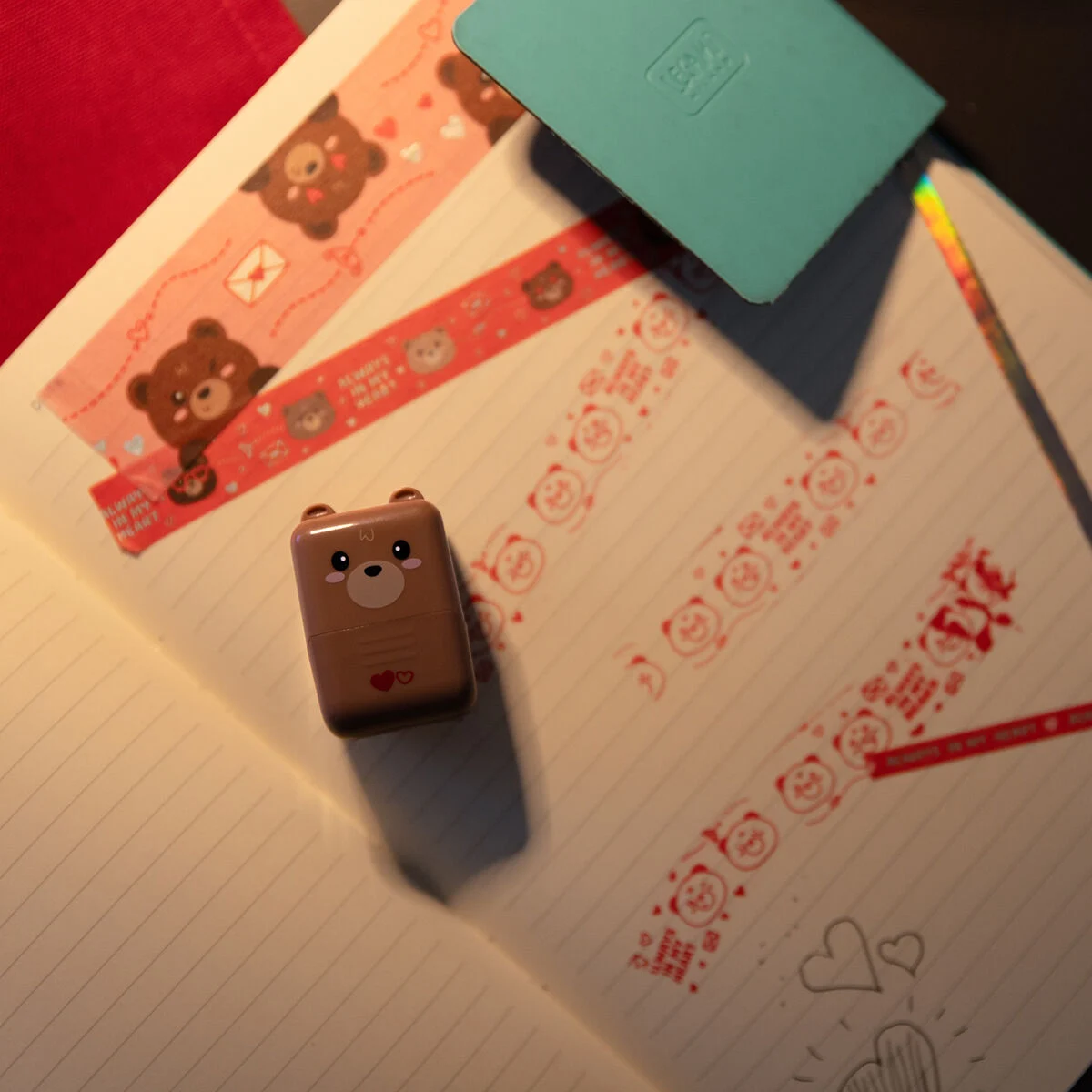 Dia dos namorados Legami Teddy bear carimbo