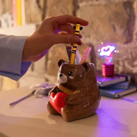 Dia dos namorados Legami Teddy bear porta canetas