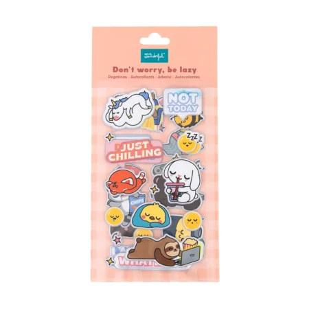 mr wonderful autocolantes Lazy friends