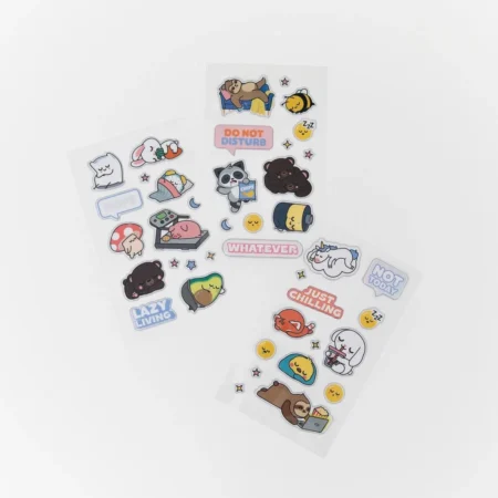 mr wonderful autocolantes Lazy friends