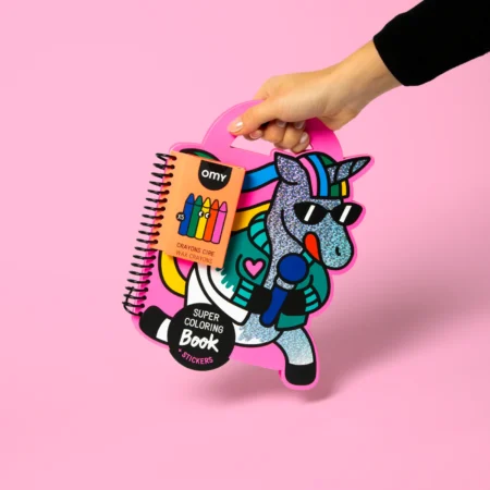 OMY Livro Colorir e Autocolantes