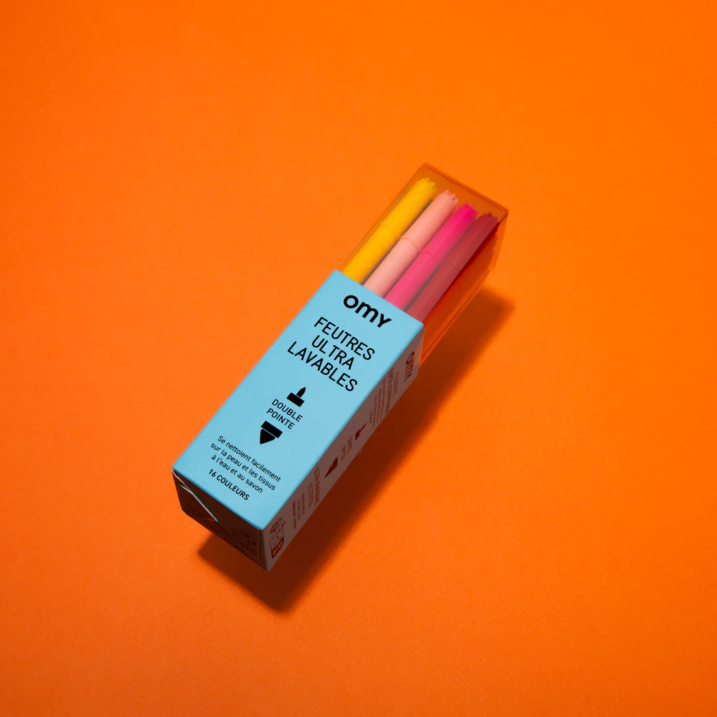 OMY Felt Pens – 16 Marcadores Ultra laváveis