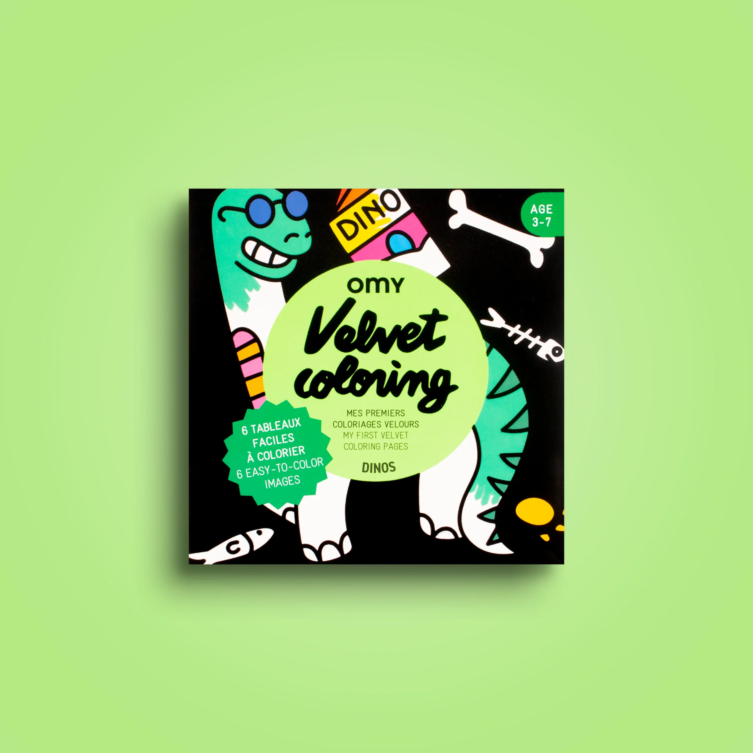 OMY Colorir em Veludo – Dinos