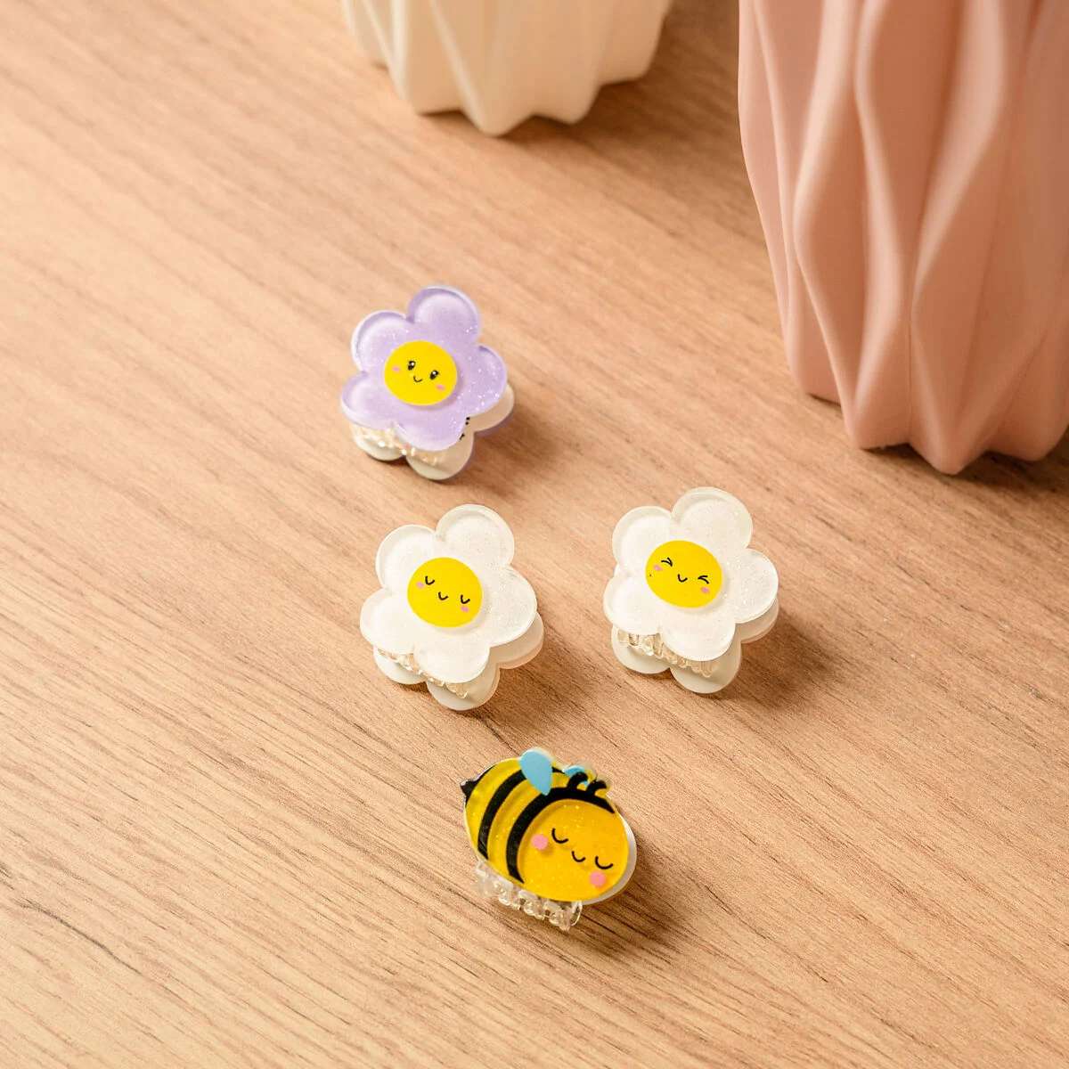 Conjunto 4 mini molas de cabelo – Abelha - Image 6