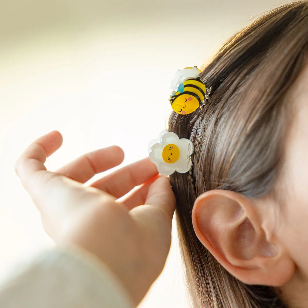 Conjunto 4 mini molas de cabelo – Abelha - Image 2