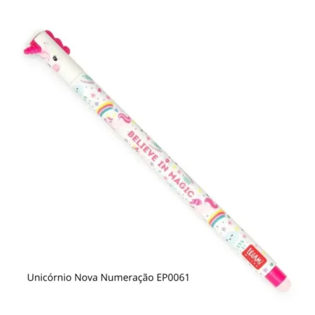 Caneta apagável - Unicornio Nova Numeração EP0062-2