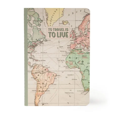 Caderno A5 liso - Travel