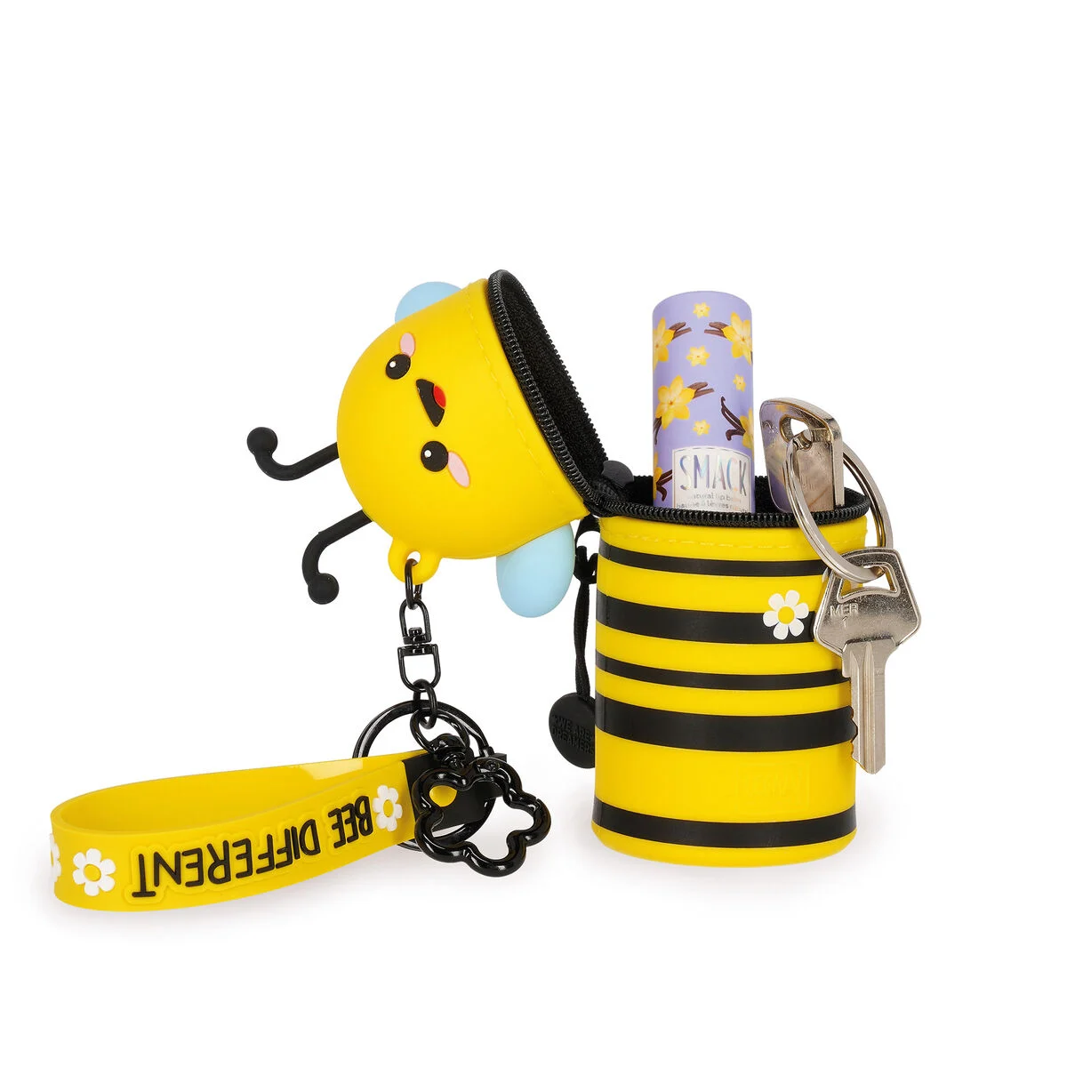 Mini Kawaii - Porta-moedas com porta-chaves - Abelha - Image 3