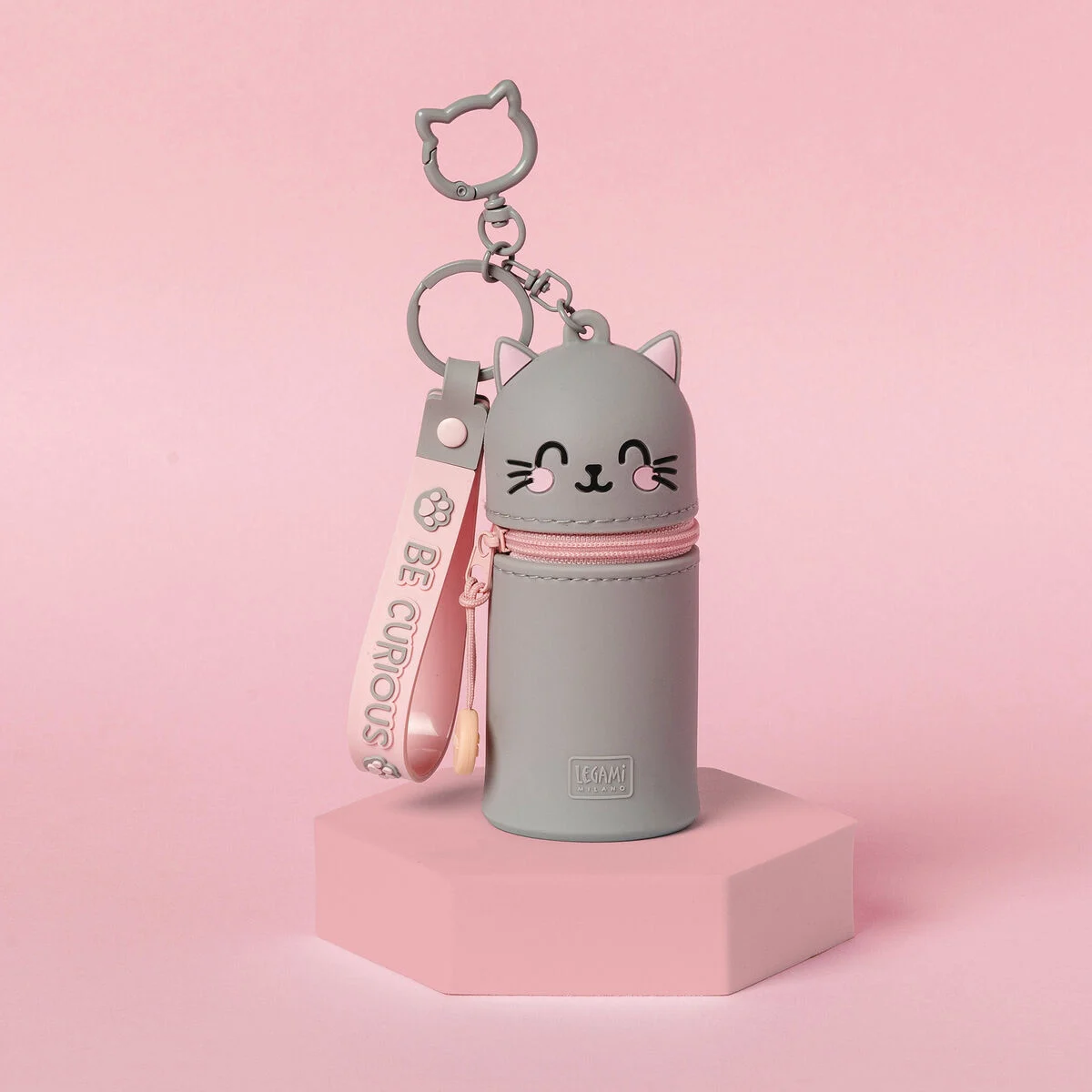 Mini Kawaii - Porta-moedas com porta-chaves - Gato - Image 7