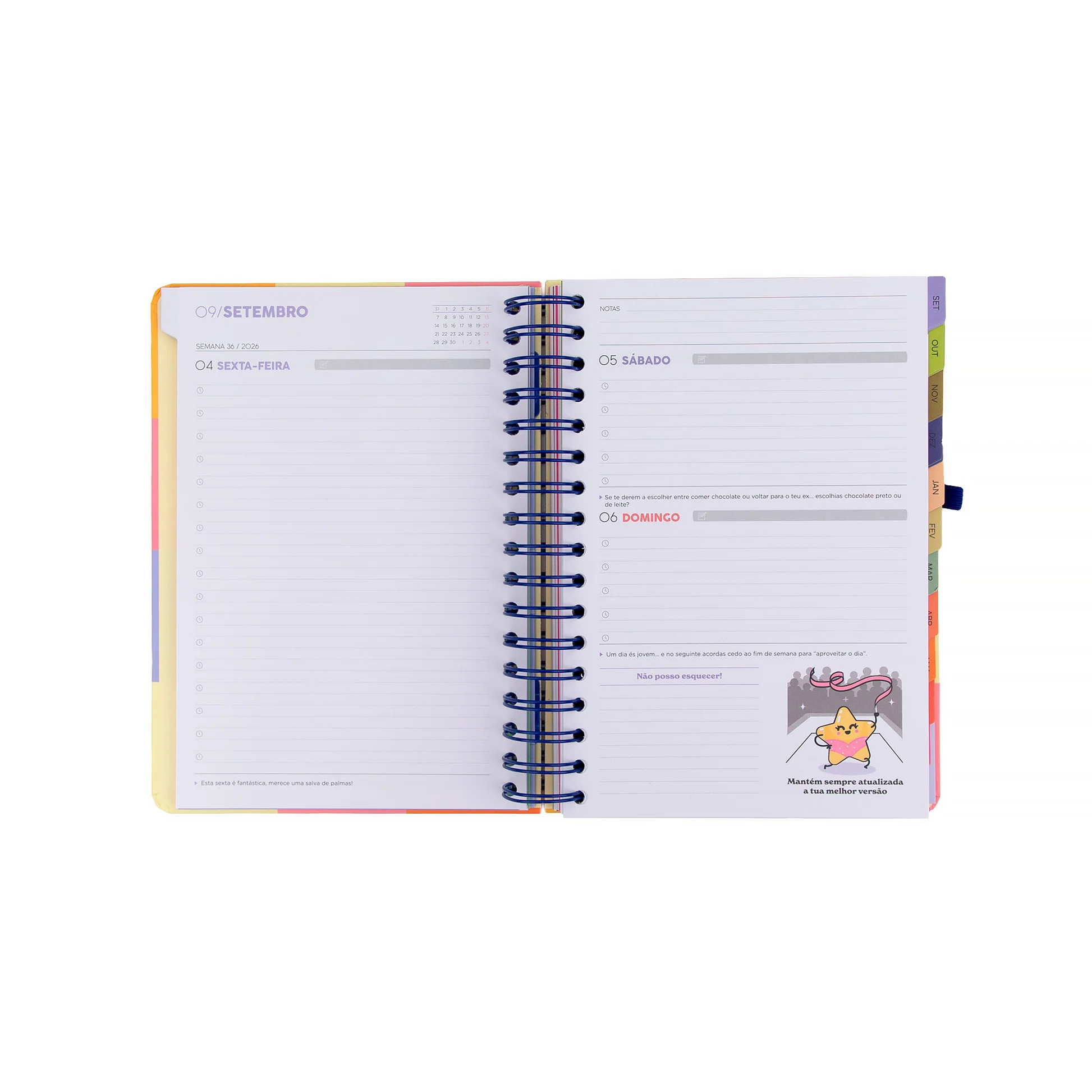 Agenda Mr. Wonderful pequena 2026-27 Diária - A pausa perfeita - Image 7