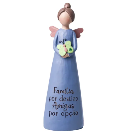 Anjo com mensagem - Família por destino Amigas por opção