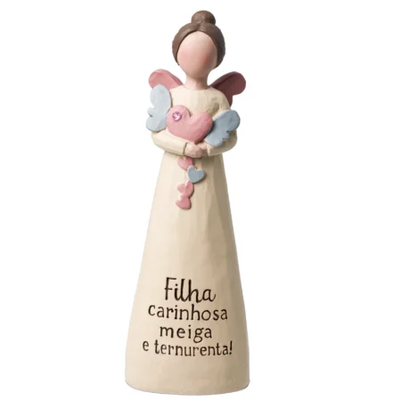 Anjo com mensagem - Filha carinhosa meiga e ternurenta