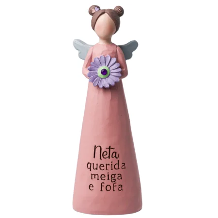 Anjo com mensagem - Neta querida, meiga e fofa