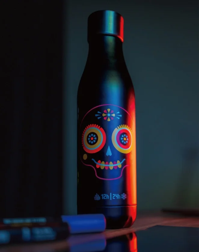 Garrafa térmica 500ml Les Artistes Paris - Caveira Mexicana