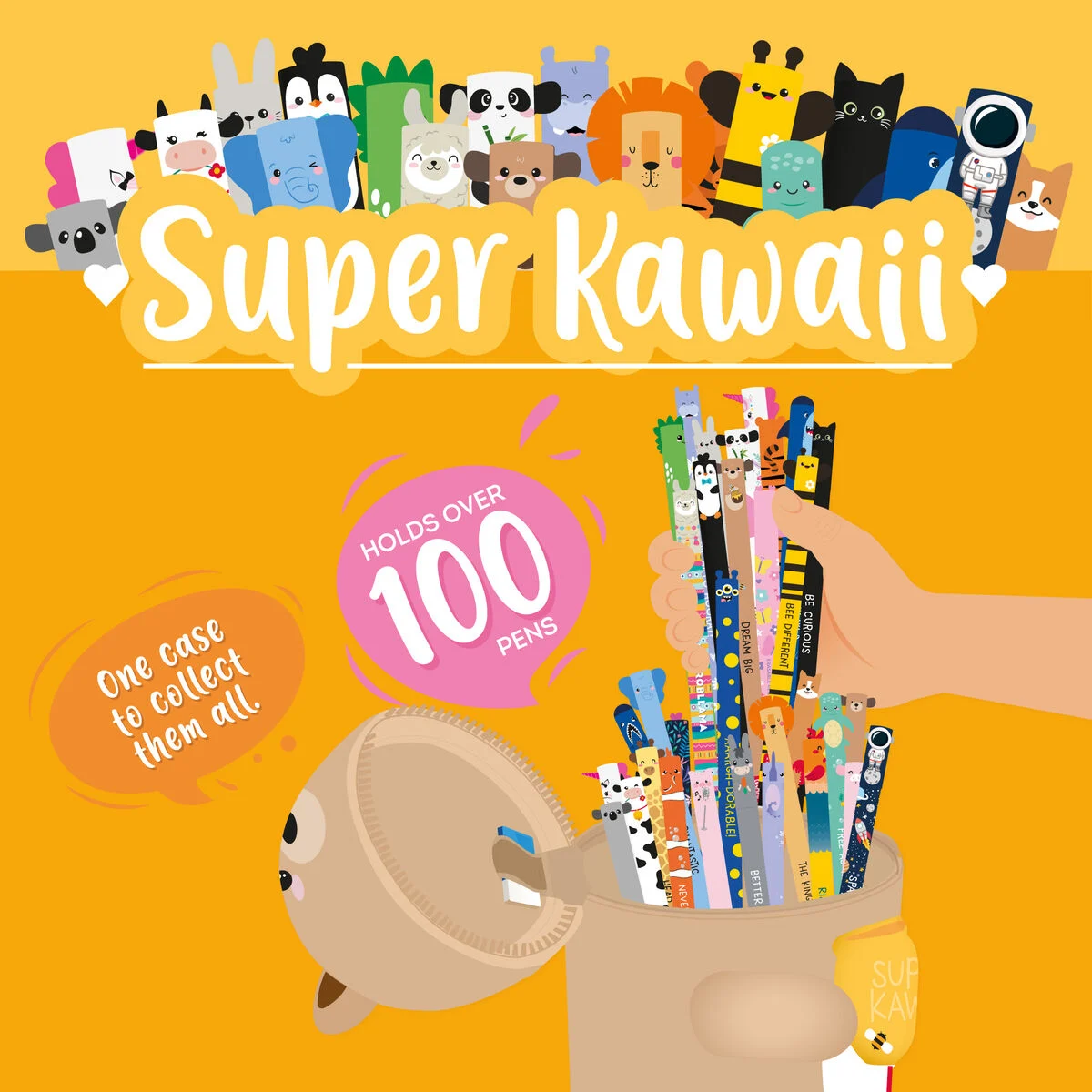 Super Kawaii - Estojo gigante em silicone Legami - Teddy Bear