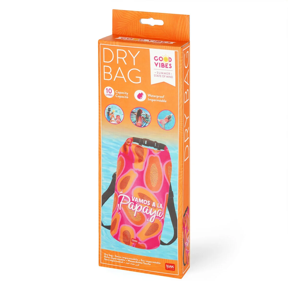Saco impermeável 10L - Papaya