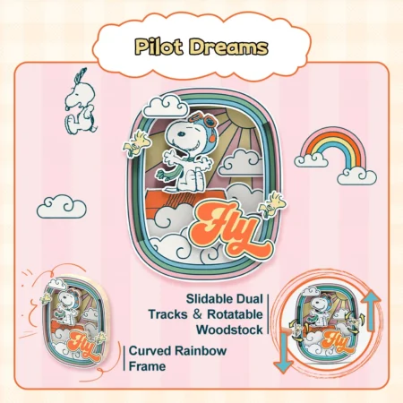 Snoopy Pilot Dreams kit de construção Puremind