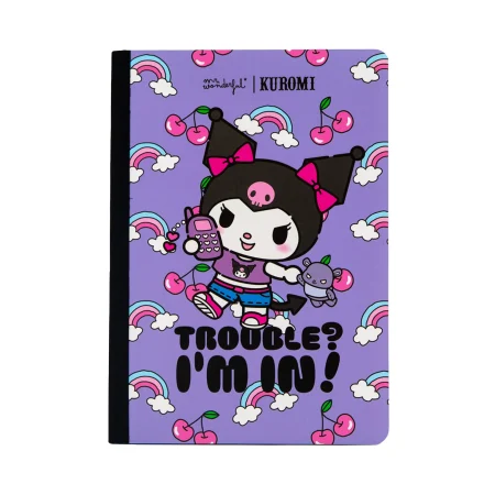 Caderno A5 Kuromi Mr. Wonderful - Trouble? I’m In!