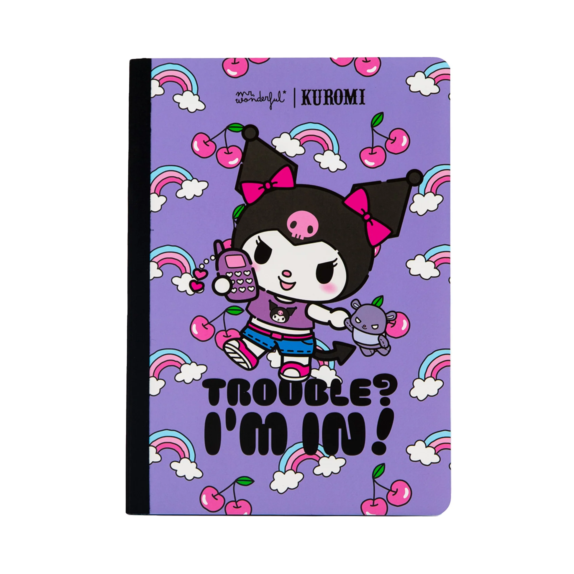 Caderno A5 Kuromi Mr. Wonderful - Trouble? I’m In!