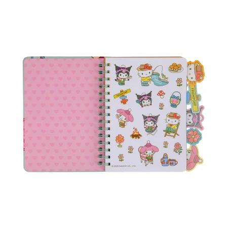 Caderno A5 com separadores Hello Kitty & Friends Mr. Wonderful - Camping