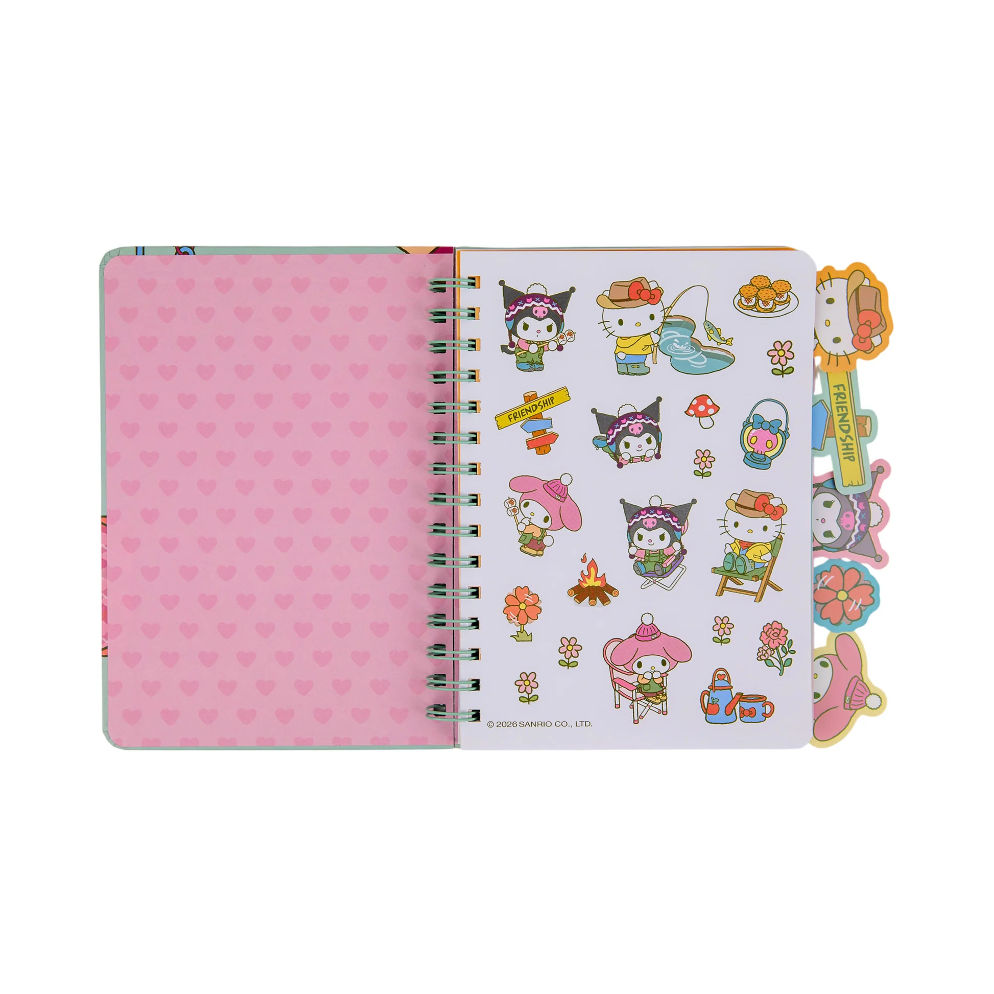 Caderno A5 com separadores Hello Kitty & Friends Mr. Wonderful - Camping