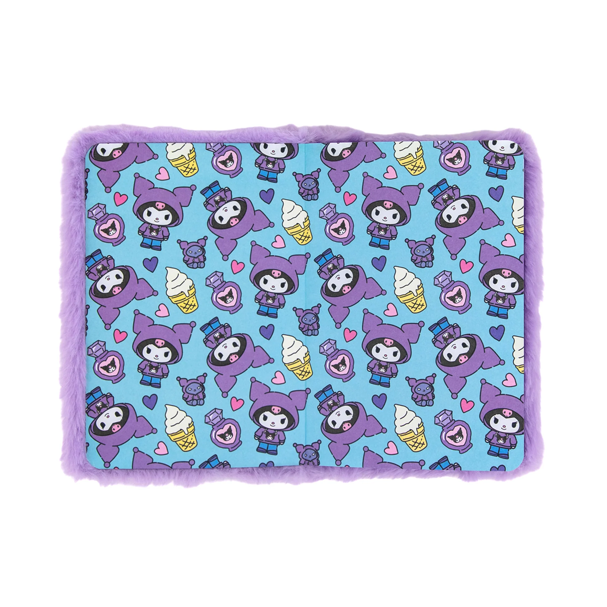 Caderno A6 de peluche Kuromi Mr. Wonderful