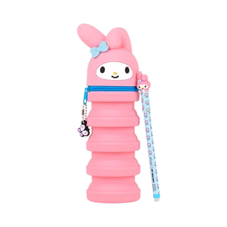 Estojo de silicone extensível + caneta apagável Bo-Bo My Melody Mr. Wonderful