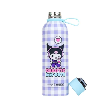Garrafa térmica Kuromi Mr. Wonderful - Chaotic but Cute