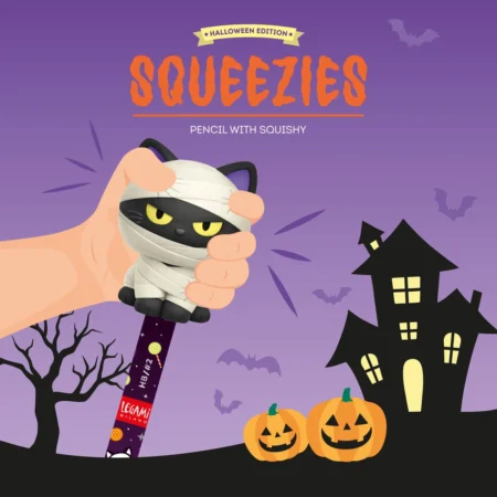 Lápis HB Squeezies Legami Halloween – Gato Múmia