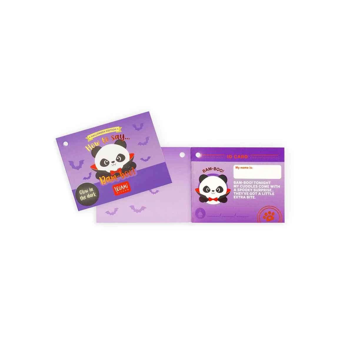 Peluche Super Soft Legami Halloween - Bam-Boo! Panda Vampiro