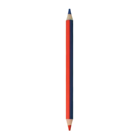 Lápis Jumbo bicolor vermelho e azul Legami