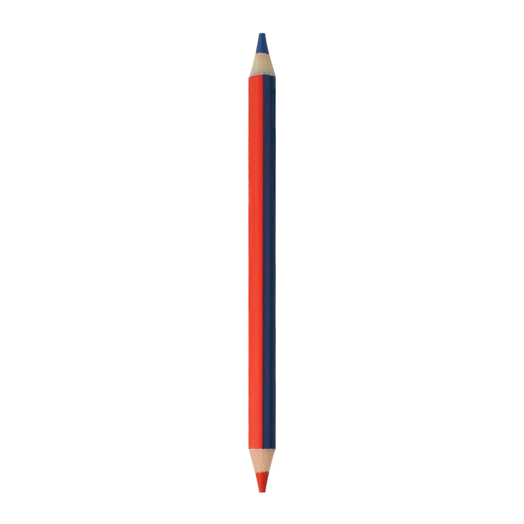 Lápis Jumbo bicolor vermelho e azul Legami