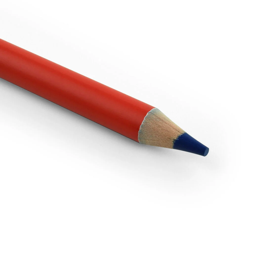 Lápis Jumbo bicolor vermelho e azul Legami