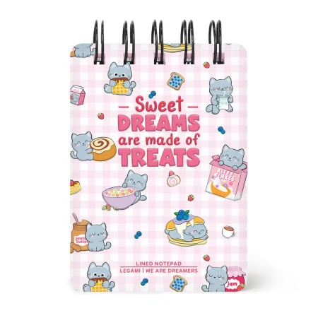 Bloco Apontamentos Legami - Kitty Breakfast